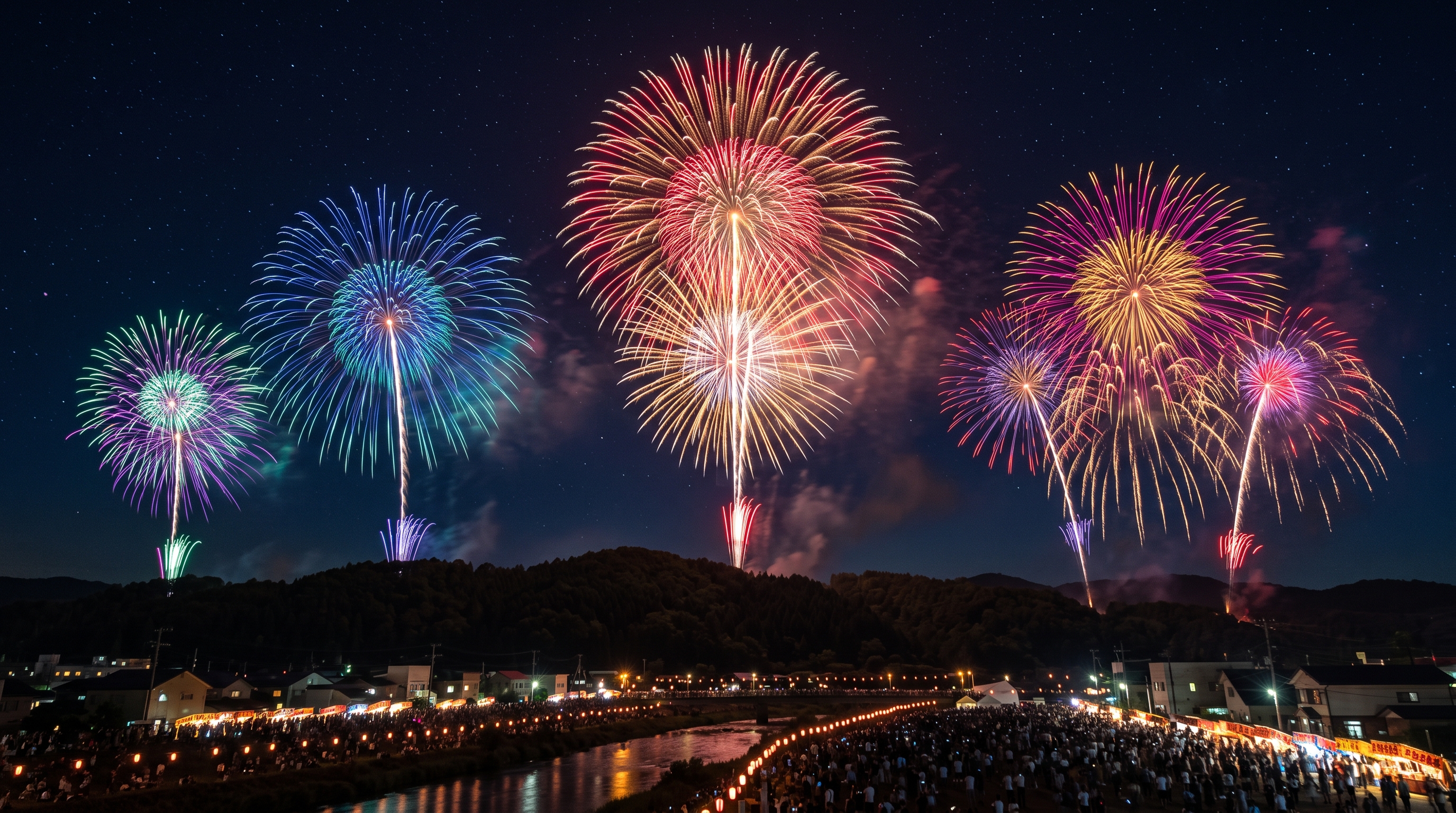 夜山大花火大会